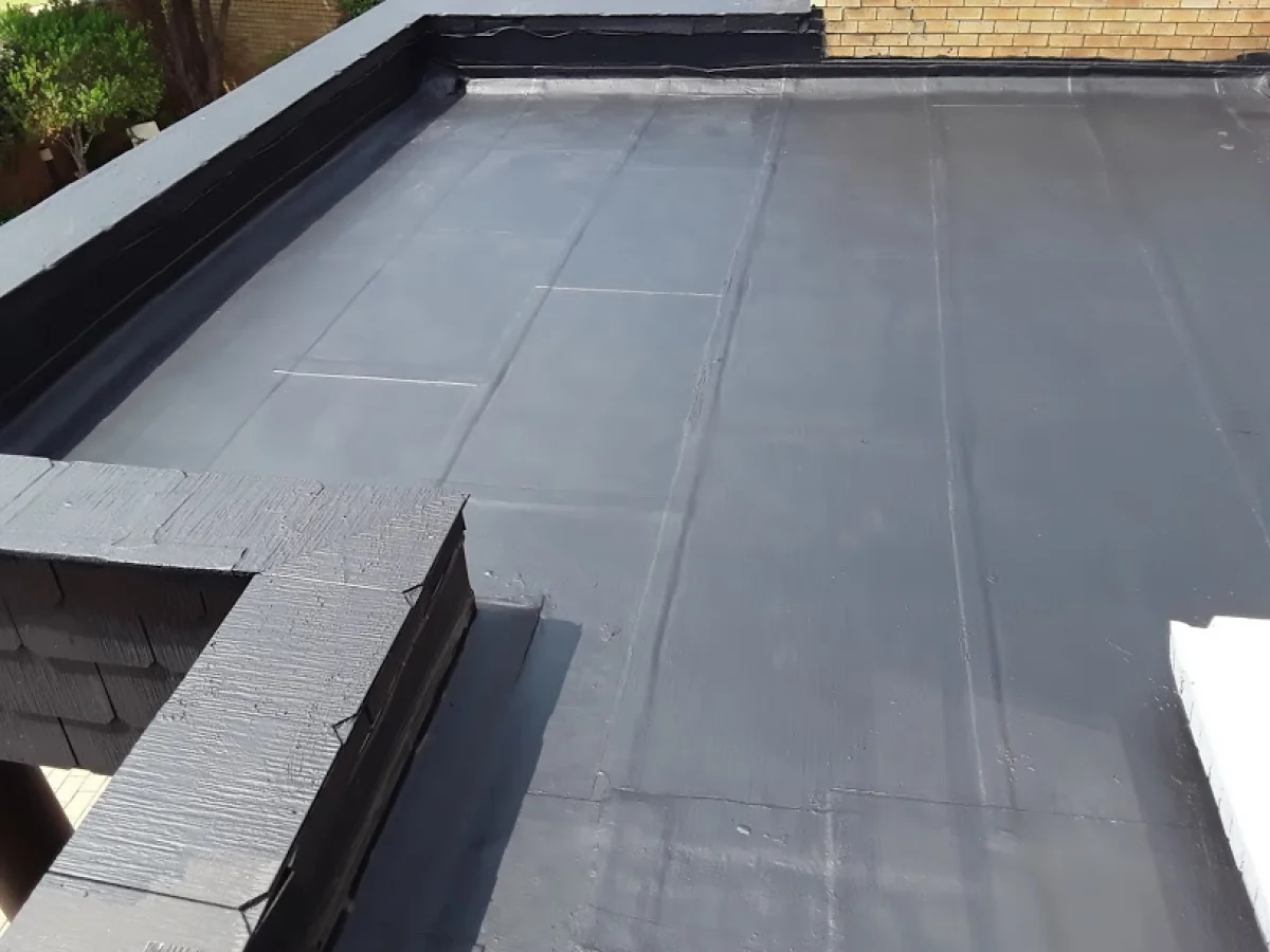 Concrete roof painting